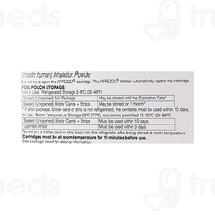 Afrezza 4 UNITS Oral Inhalation Powder 30 Cartridges & 1 Inhaler