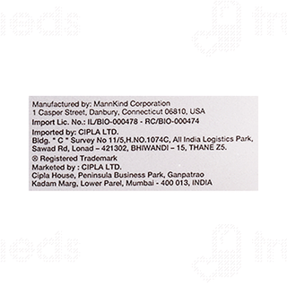 Afrezza 4 UNITS Oral Inhalation Powder 30 Cartridges & 1 Inhaler