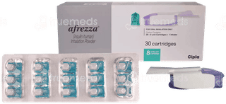 Afrezza 8 Units Oral Inhalation Powder 30 Cartridges & 1 Inhaler