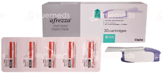 Afrezza 8 Units Oral Inhalation Powder 30 Cartridges & 1 Inhaler