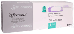 Afrezza 8 Units Oral Inhalation Powder 30 Cartridges & 1 Inhaler