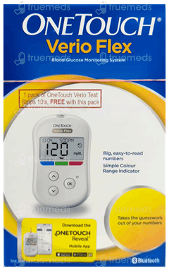 One Touch Verio Flex Blood Glucose Monitoring System With Test Strip 10 Free One Touch Verio Flex Blood Glucose Monitoring System With Test Strip 10 Free