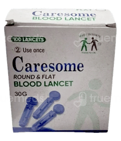 Caresome Round And Flat 30G Blood Lancets 100
