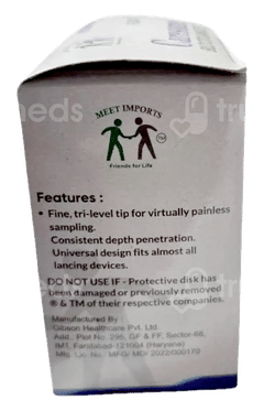 Caresome Round And Flat 30G Blood Lancets 100