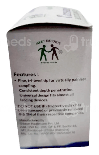 Caresome Round And Flat 30G Blood Lancets 100