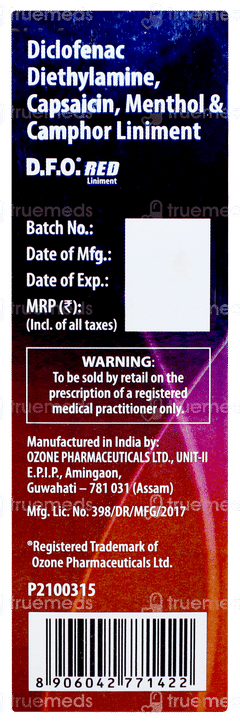 Dfo Red Liniment 50ml