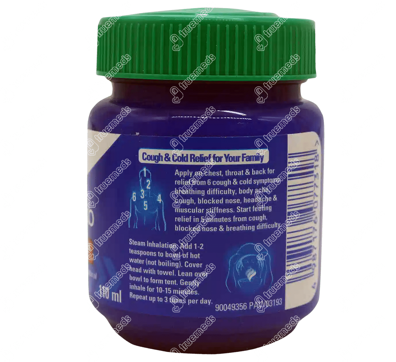 Vicks Vaporub 110 Ml - Uses, Side Effects, Dosage, Price | Truemeds