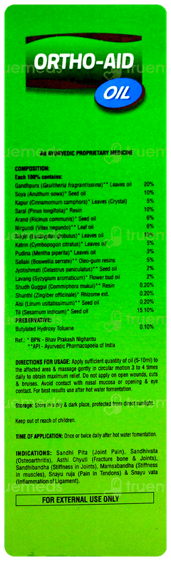 Ortho Aid Oil 100Ml