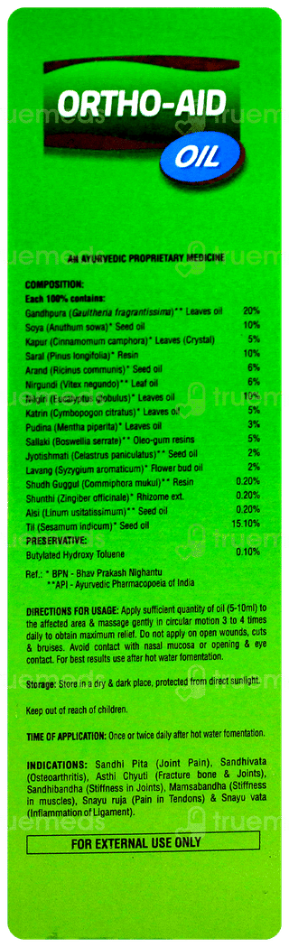 Ortho Aid Oil 100Ml
