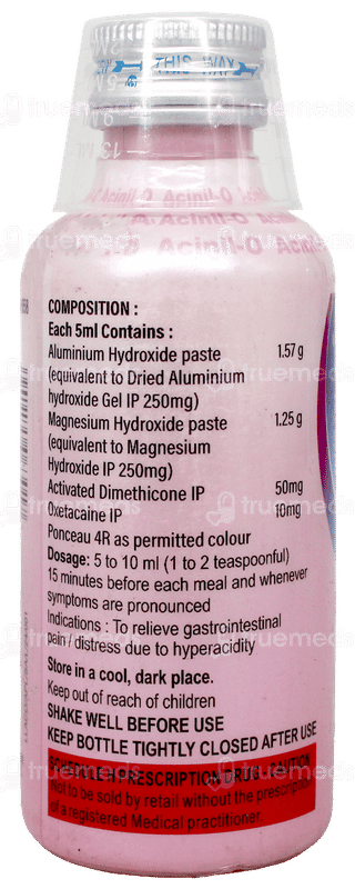 Acinil O Mint Flavour Sugar Free Suspension 120Ml