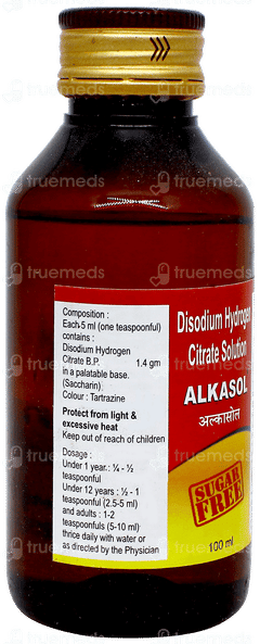 Alkasol Sugar Free Solution 100ml