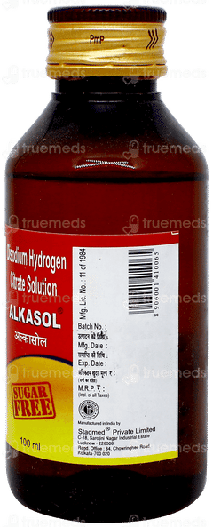 Alkasol Sugar Free Solution 100ml