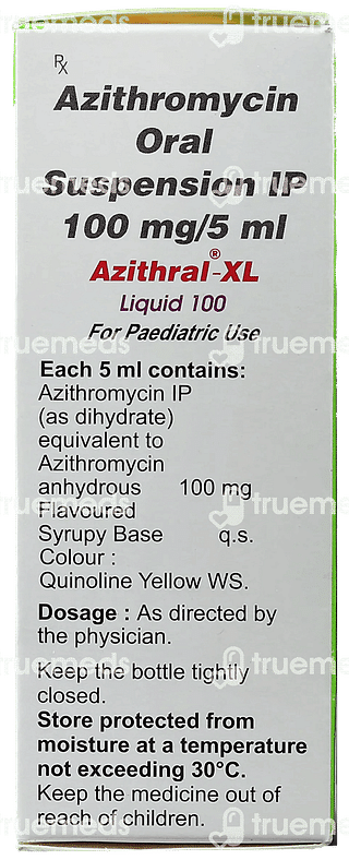 Azithral Xl 100 Liquid 30ml