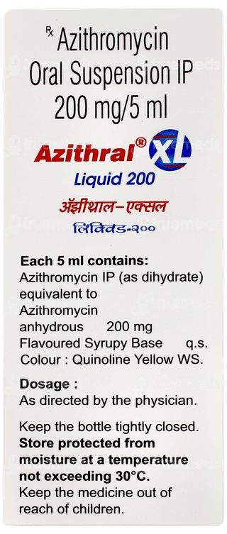 Azithral Xl 200 Liquid 60ml