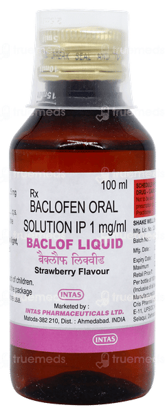 Baclof Strawberry Flavour Liquid 100ml