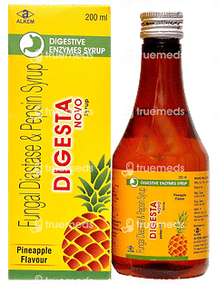 Digesta Novo Pineapple Flavour Syrup 200ml Digesta Novo Pineapple Flavour Syrup 200ml