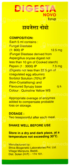 Digesta Novo Pineapple Flavour Syrup 200ml