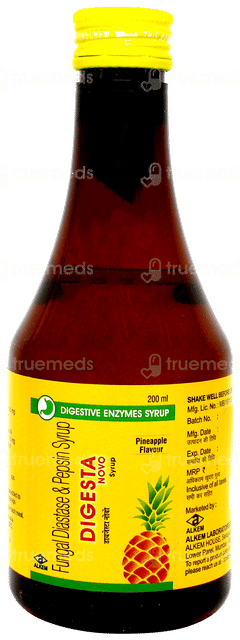 Digesta Novo Pineapple Flavour Syrup 200ml