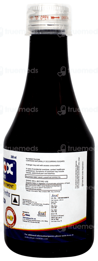 Enzox Sugar Free Liquid 200ml