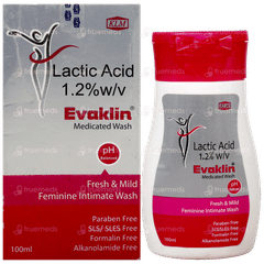 Evaklin Medicated Wash 100Ml