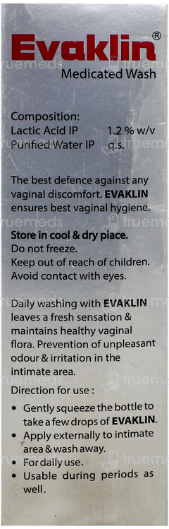 Evaklin Medicated Wash 100Ml