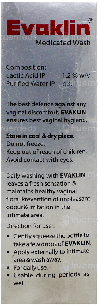 Evaklin Medicated Wash 100Ml