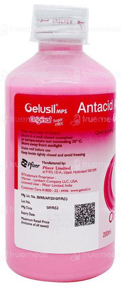 Gelusil Mps Mint Flavour Sugar Free Liquid 200ml