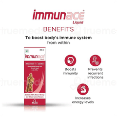 Immunace Orange And Lemon Flavours Liquid 200Ml