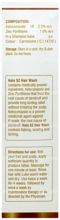 Keto Sz Hair Wash Shampoo 120ml Keto Sz Hair Wash Shampoo 120ml