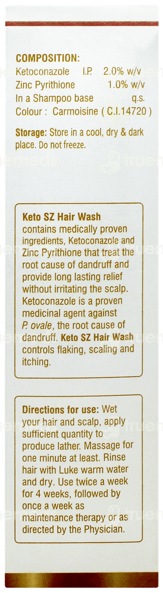 Keto Sz Hair Wash Shampoo 120ml
