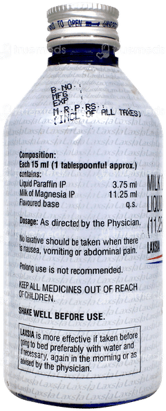 Laxsia 3.75/11.25 Ml Liquid 200 Ml