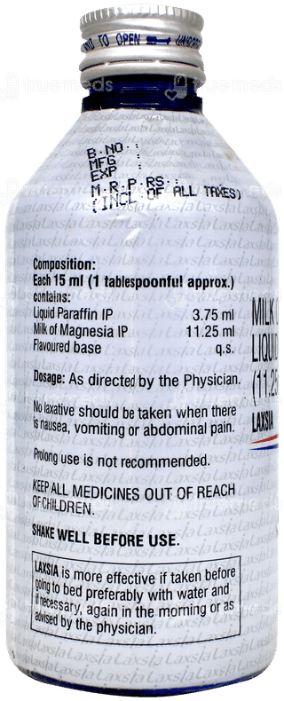 Laxsia 3.75/11.25 Ml Liquid 200 Ml