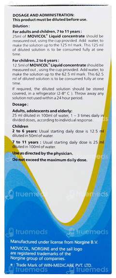 Movicol Orange Flavour Liquid 200ml