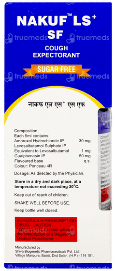 Nakuf Ls+ Sf Cherry Flavour Expectorant 100ml
