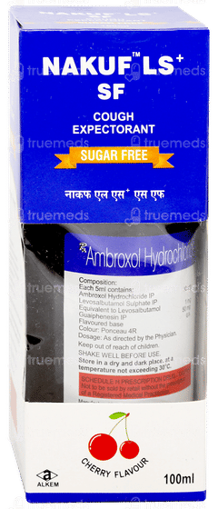 Nakuf Ls+ Sf Cherry Flavour Expectorant 100ml