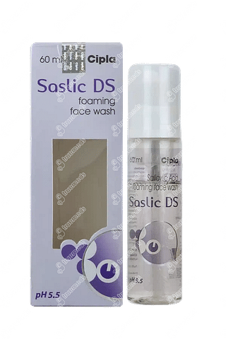 Saslic Ds Face Wash 2 % Liquid 60 ML