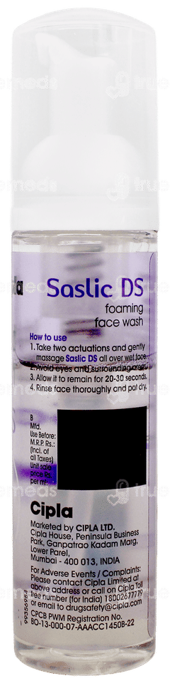 Saslic Ds Foaming Face Wash 60Ml