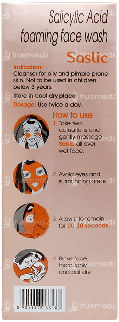 Saslic Foaming Face Wash 60ml