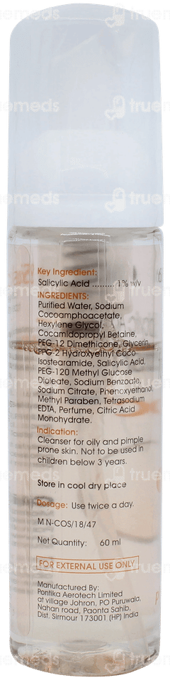 Saslic Foaming Face Wash 60ml