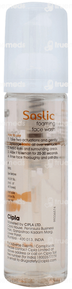 Saslic Foaming Face Wash 60ml