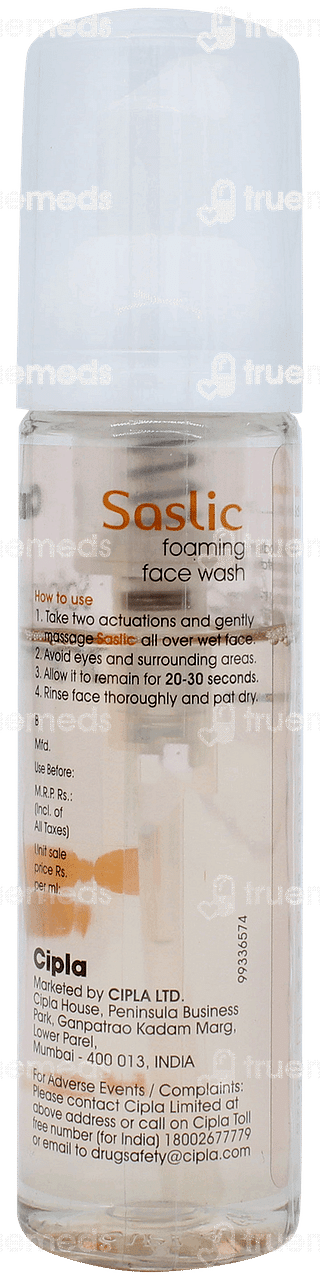 Saslic Foaming Face Wash 60ml