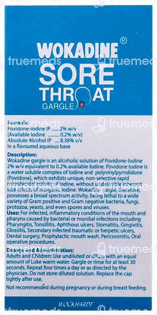 Wokadine Sore Throat Gargle 2 % Liquid 30 ML