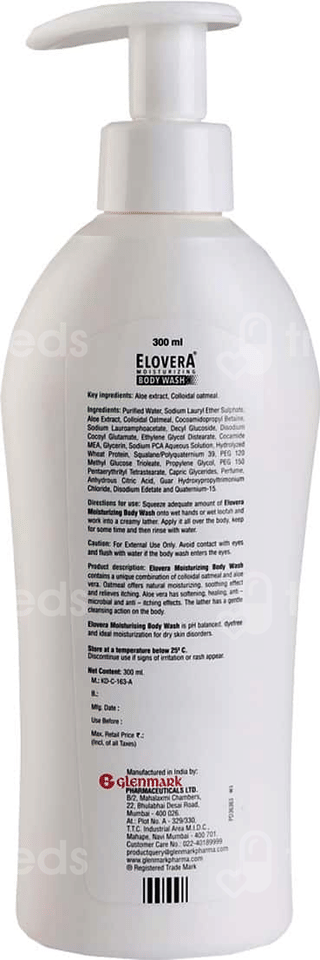 Elovera Moisturizing Body Wash 300Ml
