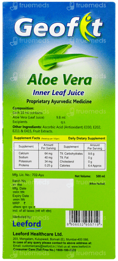 Geofit Aloe Vera Juice 500ml Geofit Aloe Vera Juice 500ml