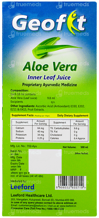 Geofit Aloe Vera Juice 500ml