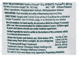 Himalaya Oro T Oral Rinse Liquid 100Ml