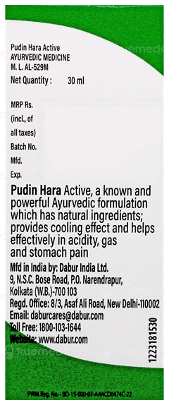 Dabur Pudin Hara Active Oral Drops 30Ml