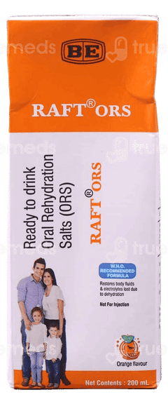 Raft Ors Orange Flavour  Ready To Drink 200Ml