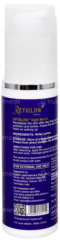 Retiglow Night Serum 30Ml Retiglow Night Serum 30Ml