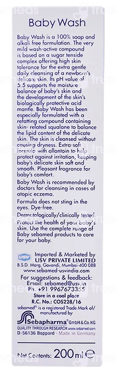 Sebamed Extra Soft Baby Wash 200ml